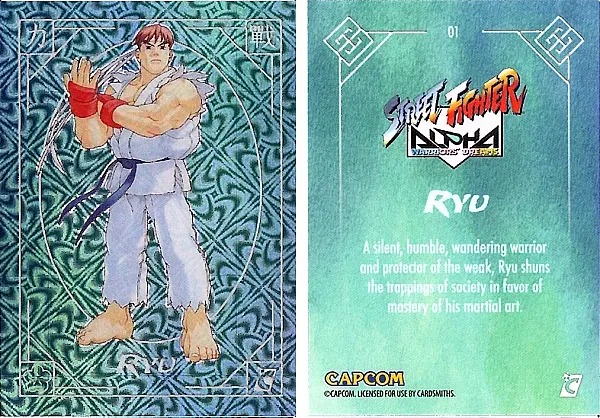 2025 Cardsmiths Street Fighter Alpha - Ryu - Typhoon Foil #01